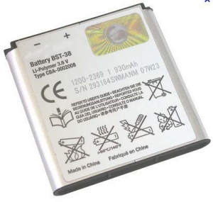 Rechargeable mobile phone battery BST-38 for Sony Ericsson S500